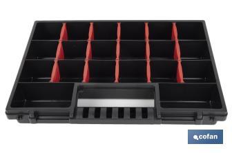 Organiser case with compartments for small parts | Available in three different sizes - Cofan