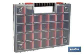 Organiser case with compartments for small parts | Available in three different sizes - Cofan