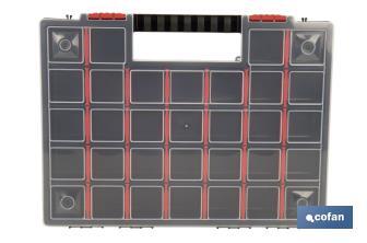 Organiser case with compartments for small parts | Available in three different sizes - Cofan