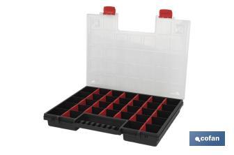 Organiser case with compartments for small parts | Available in three different sizes - Cofan