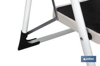 Foldable stepladder | Suitable for domestic use | Available with 2 or 3 steps | Steel - Cofan