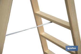 Escaleras de Madera Dobles de Alta Resistencia | Diferentes tamaños y alturas | Seguridad garantizada - Cofan