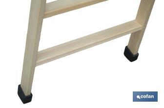 Escaleras de Madera Dobles de Alta Resistencia | Diferentes tamaños y alturas | Seguridad garantizada - Cofan