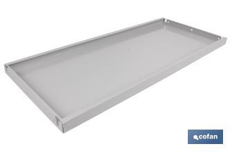 Bandeja para estanterías sin tornillos y sin refuerzos | En medidas de 690 x 300/400 mm y 930 x 300/400 mm - Cofan