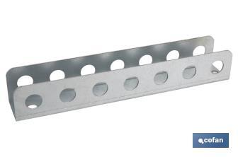 Soporte para destornilladores | Adecuado para panel de herramientas | Material: acero galvanizado | Longitud: 220 mm - Cofan