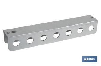 Supporto per cacciaviti | Ideale per pannello porta-utensili | Materiale: acciaio galvanizzato | Lunghezza: 220 millimetri - Cofan