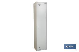 Despenseiro | Acessório multiuso com 1 porta e 4 prateleiras | Material: aço | Medidas: 180 x 40 x 40 cm - Cofan