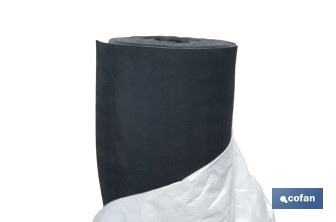 Rollo de suelo de caucho | Diseño de círculos | Antideslizante | 10 m de largo, 3 mm de grosor | Disponible en diferentes anchos - Cofan
