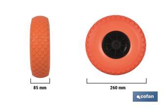 Pannensicheres Rad für Sackkarre mit Rollenlager - Cofan