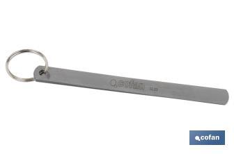 Feeler gauge 8 blades | Gap measuring tool | Available thicknesses from 0.002 to 0.020mm - Cofan