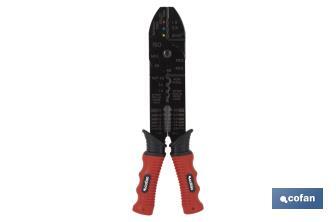 Crimping tool | For insulated and tinned terminals | Length: 220mm - Cofan