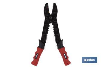 Crimping tool | For insulated and tinned terminals | Length: 220mm - Cofan