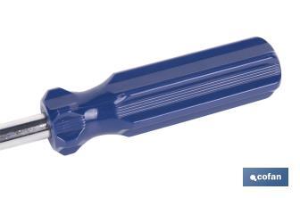 Tournevis flexible pour brides SW 7 | Dimensions : 28 x 3 cm | Matériau : fer WRH62A - Cofan