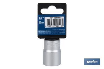 Chiave a bussola metrica 1/2" | 24 facce | Dimensioni: da 8 a 32 mm - Cofan