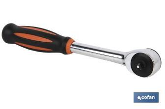 Carraca dual de doble acción | Carraca de 1/4" y de 1/2" | 52 dientes | Giro izquierda y derecha - Cofan