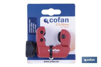 Cortatubos mini Zamak | Dos medidas de diámetro | Sistema ICS (Instant Change System) - Cofan