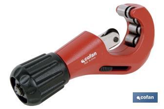 Pipe cutter with 4 rollers | Available in two diameters | Instant Change System (ICS) - Cofan