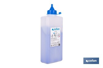 Flacon de poudre bleue de traçage | Pour cordeau | Capacité : 100, 250, 500 ou 1000 - Cofan