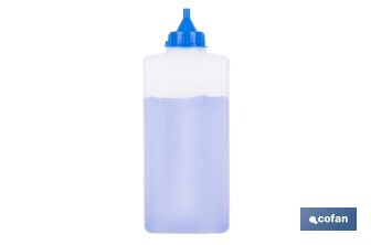 Flacon de poudre bleue de traçage | Pour cordeau | Capacité : 100, 250, 500 ou 1000 - Cofan