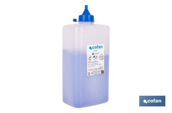 Flacon de poudre bleue de traçage | Pour cordeau | Capacité : 100, 250, 500 ou 1000 - Cofan