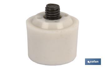Recambio Martillo Nylon/Poliuretano |Color Blanco o Negro | Medidas Ø 28, 35, 45 mm - Cofan