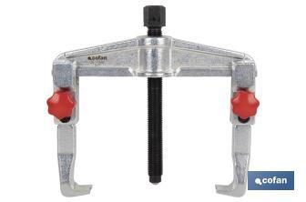 Universal sliding arm gear puller | With 2 articulated jaws | Available in various sizes - Cofan