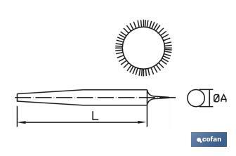 Lime Ronde | Plusieurs dimensions et modèles | Manche interchangeable et ergonomique - Cofan