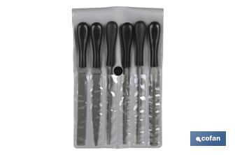 Juego de Limas para llaves |  Contenido de 6 unidades | Longitud 100 mm - Cofan