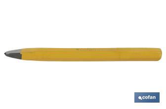 Point head chisel with hex shank | With no handle | Available in various sizes | Steel - Cofan