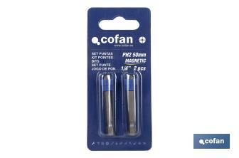 2-Bit set with Magnetic Holder PH2 - Cofan