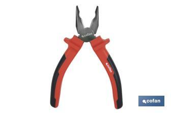 Reinforced combination pliers | Electrician pliers with ergonomic handle | Size: 200mm - Cofan