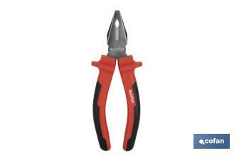 Reinforced combination pliers | Electrician pliers with ergonomic handle | Size: 200mm - Cofan