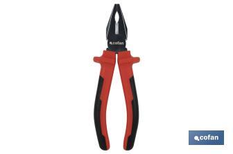 Reinforced combination pliers | Electrician pliers with ergonomic handle | Size: 200mm - Cofan