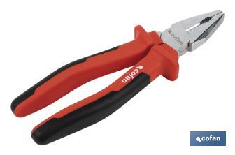 Reinforced combination pliers | Electrician pliers with ergonomic handle | Size: 200mm - Cofan