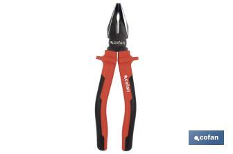 Reinforced combination pliers | Electrician pliers with ergonomic handle | Size: 200mm - Cofan
