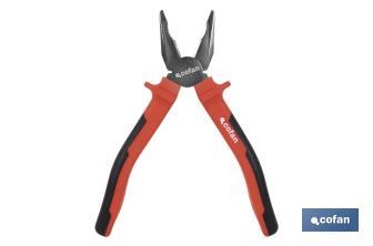 Reinforced combination pliers | Electrician pliers with ergonomic handle | Size: 200mm - Cofan