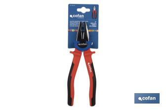 Reinforced combination pliers | Electrician pliers with ergonomic handle | Size: 200mm - Cofan