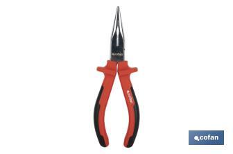 Needle nose pliers | Chrome-vanadium steel | Size: 200mm - Cofan