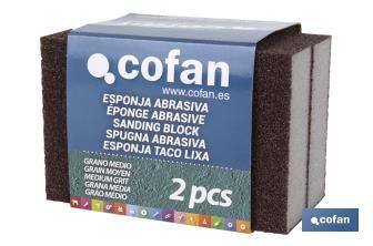 Sanding sponge "Medium Grain" - Cofan