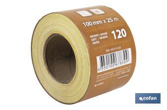 Roll of abrasive paper "Yellow" - Cofan