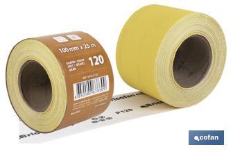 Roll of abrasive paper "Yellow" - Cofan