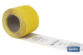 Roll of abrasive paper "Yellow" - Cofan