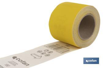 Roll of abrasive paper "Yellow" - Cofan