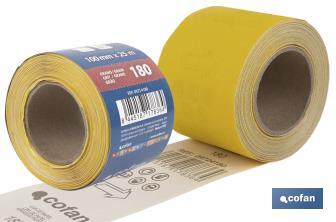 Rollo Lija Papel "Amarillo" - Cofan