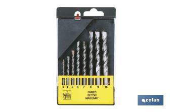 Concrete twist drill sets - Cofan