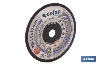 Disques de coupe précise pour acier INOX - Cofan