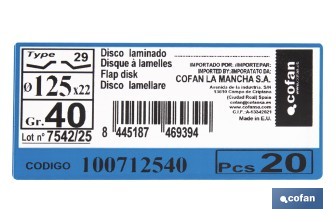 Disco Laminado Profesional Inclinado - Cofan