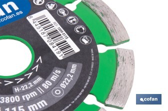 Disques de diamant - Cofan