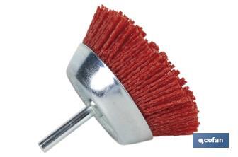 Nylon cup brush | With nylon filaments | Available in different sizes | Suitable for polishing, grinding, removing rust, etc. - Cofan