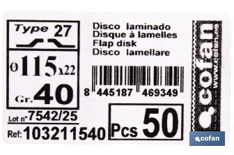 Discos Laminados Estándar Plano - Cofan
